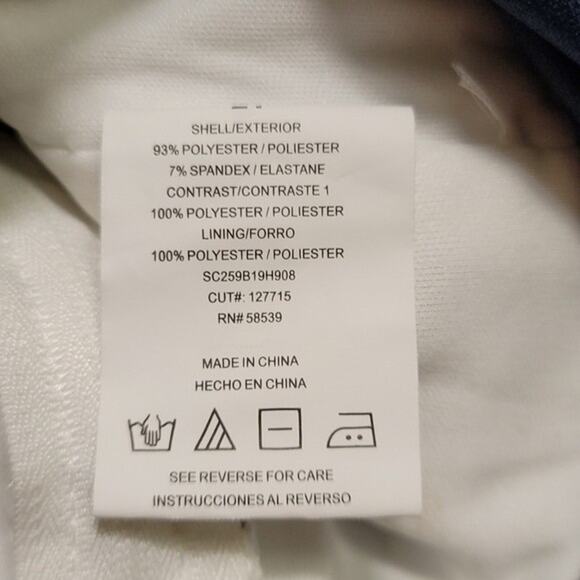 Blue and White Rhinestone Detailed Dress - Picture 8 of 8